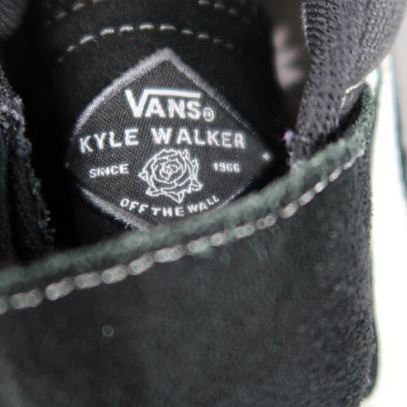 Vans Shoes Mens 7.5 Kyle Walker Pro 2 Skateboarding Sneaker Black Leather Strap - Picture 4 of 12